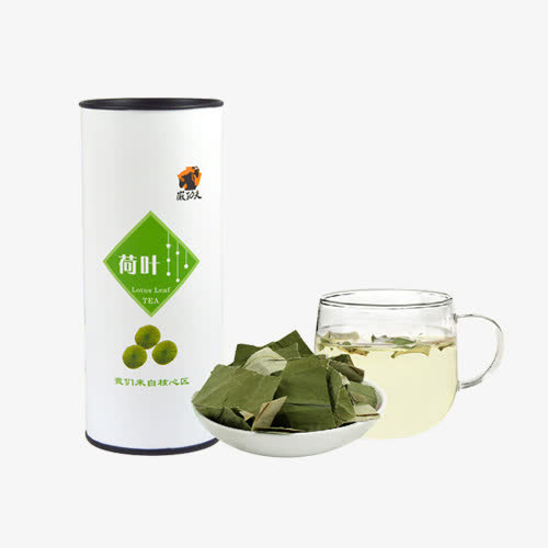 荷叶花茶免抠