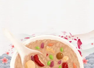 腊八节手绘腊八粥装饰免抠