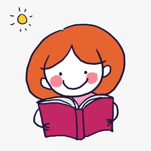 世界儿童日儿童读书教育卡通学习免抠