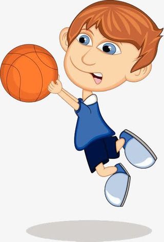 一个跳起来投篮的人免抠