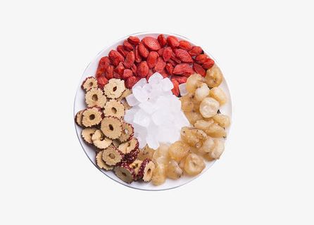 桂圆红枣枸杞茶原料免抠