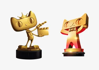 彩色天猫吉祥物免抠