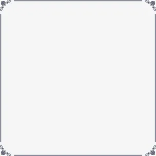 蓝色线条边框免抠