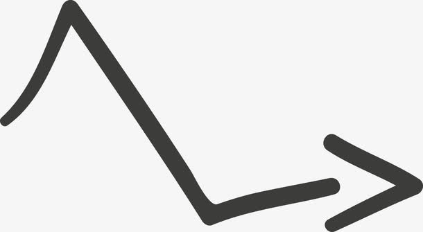 折叠箭头矢量图免抠