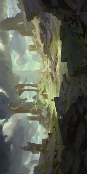 手绘玄幻作品大屏免抠