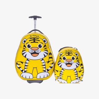 老虎图案拉杆箱免抠