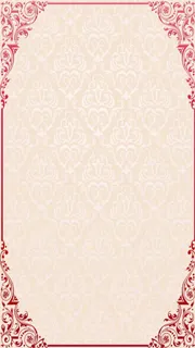 中国风花朵边框H5背景素材高清