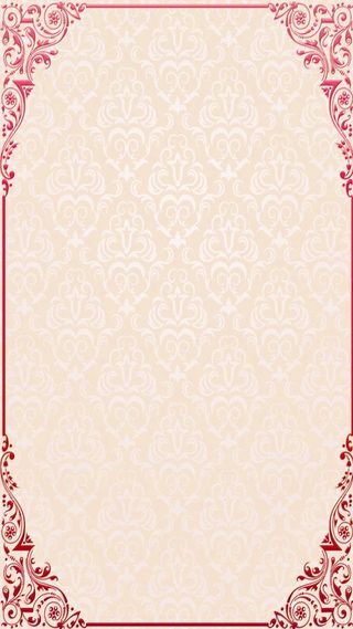 中国风花朵边框H5背景素材高清