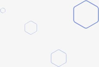 蓝色六边形几何图形免抠