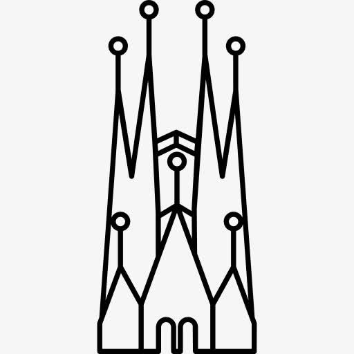 教堂的神圣家族图标免抠