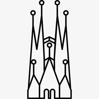 教堂的神圣家族图标免抠