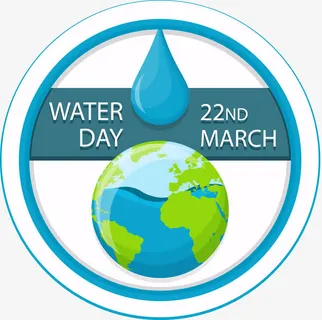 矢量手绘世界节水日免抠