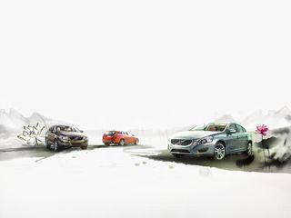 水墨汽车广告免抠