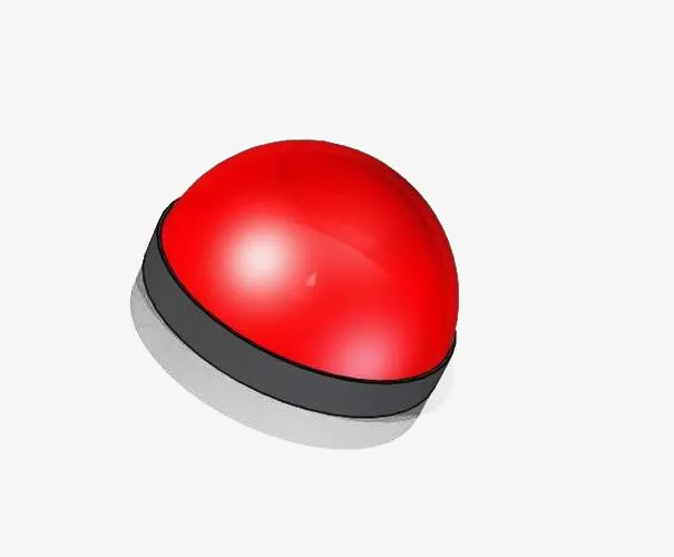 小型半圆报警灯免抠