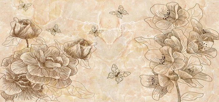 手绘花背景高清