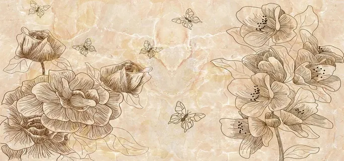 手绘花背景高清 手绘花背景高清