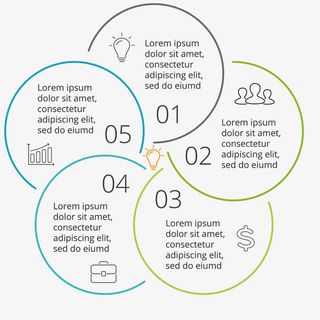 简单半圆形图表矢量免抠