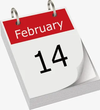 情人节日历免抠