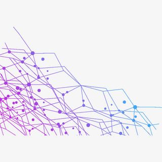 紫色渐变网状素材免抠
