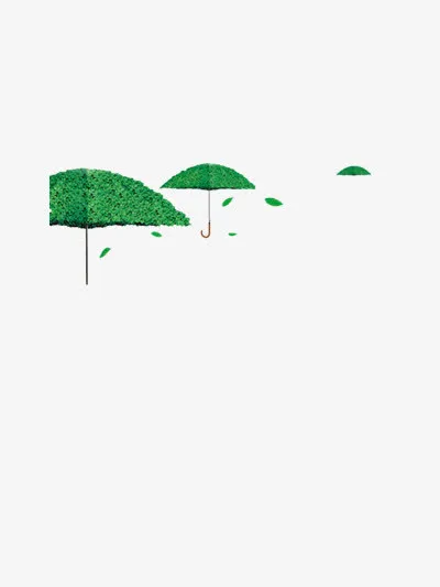 绿叶伞免抠