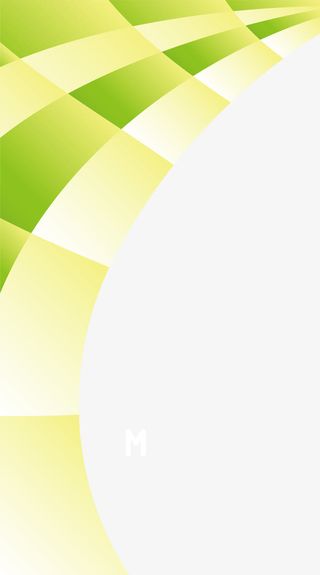 绿色花纹弧形免抠