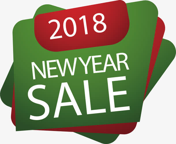 圣诞新年热卖标签免抠