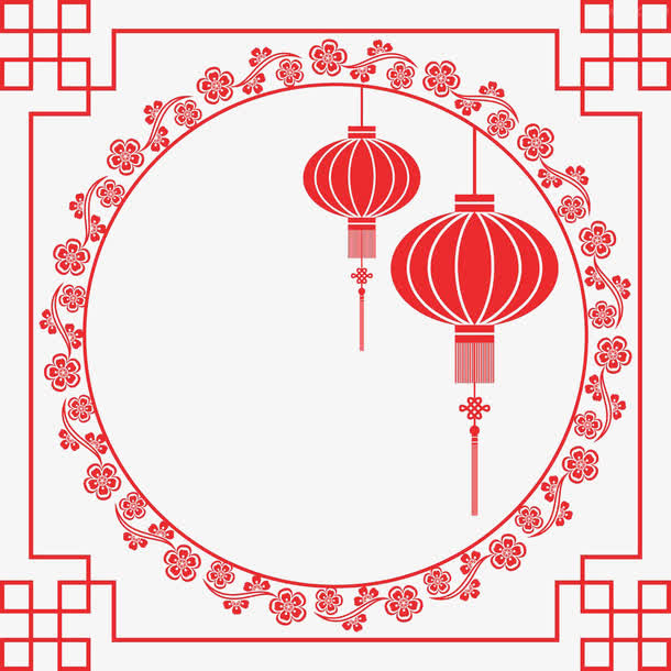 中秋喜庆边框免抠