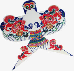 春天卡通清新风筝免抠