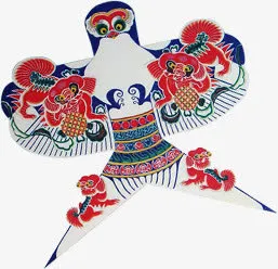 春天卡通清新风筝免抠
