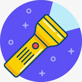 手电筒照明免抠