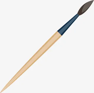 卡通毛笔笔头免抠