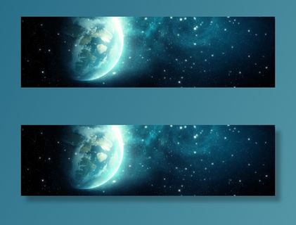 科幻太空设计banner背景免抠