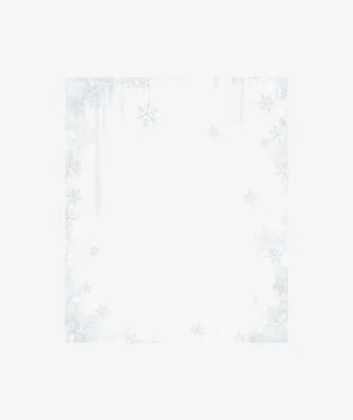 雪花装饰边框免抠