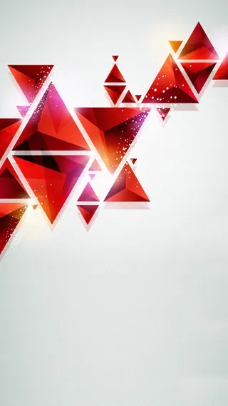 红色几何炫彩光影H5背景高清