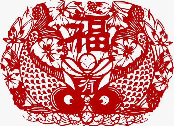 新年窗花免抠