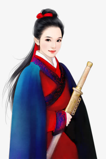 古风立绘女扮男装美女免抠