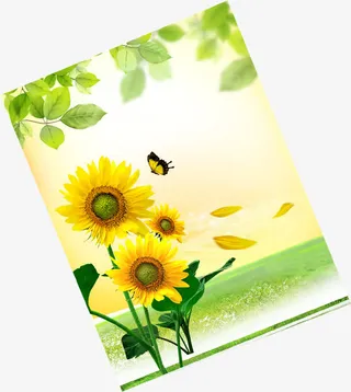 春季清新植物风景免抠