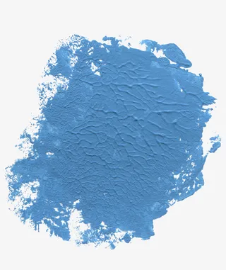 手绘颜料蓝色素材纹理免抠