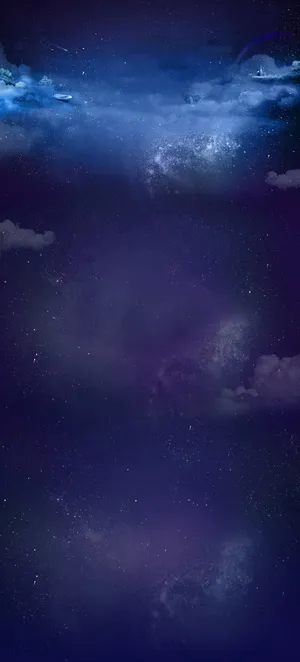 深蓝色深邃星空背景免抠背景banner海报元素