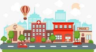 矢量小区房屋建筑图免抠