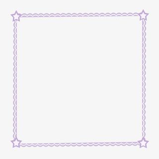 紫色浪漫波浪边框免抠
