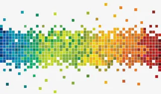 创意彩色方块免抠