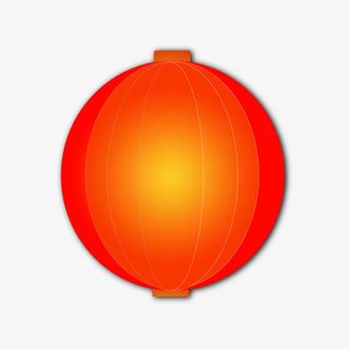 2022元旦红灯笼免抠