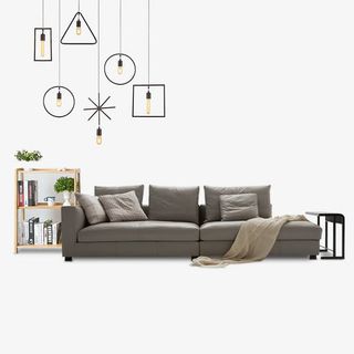 清新现代家居家装时尚沙发吊灯素免抠