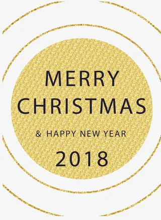 圆形黑金底纹免抠