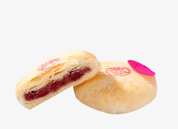 云南特产鲜花饼素材免抠