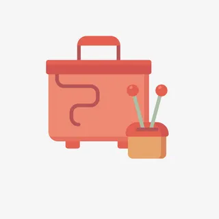 红色操纵杆免抠