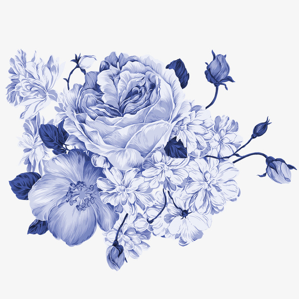 手绘鲜花免抠