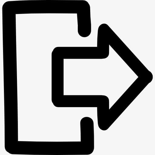 出口手绘界面符号图标免抠