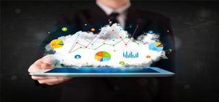 手机云图标商务人物背景高清